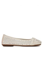 Rieker Baleriny CEO-41430-60 Beżowy. Brązowe baleriny Rieker, bez wzorów, ze skóry, bez obcasa, bez zapięcia. Za 279.99 zł.