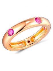 Les Favorites Pozłacany pierścionek z cyrkoniami rozmiar: 52. Różowe pierścionki Les Favorites, z cyrkonią, pozłacane. Za 73.99 zł.