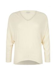 Tom Tailor Sweter w kolorze kremowym rozmiar: 46. Brązowe swetry Tom Tailor, bez wzorów, bez ramiączek. Za 66.47 zł.