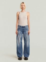 G-Star Top w kolorze beżowym rozmiar: L. Brązowe topy G-Star, l, bez wzorów, retro, bez kołnierzyka, bez ramiączek. Za 88.64 zł.