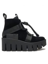 United Nude Botki Grip Nomad Lo II 107650157 Czarny. Czarne botki United Nude, bez wzorów, ze skóry, bez obcasa, na koturnie, bez zapięcia. Za 779.99 zł.