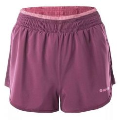 Shorty Damskie Trening Laria. Czerwone szorty Hi-tec, bez wzorów, sportowe. Za 94.99 zł.