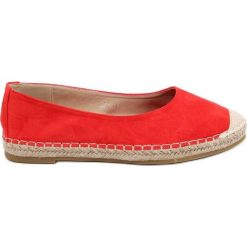 Espadryle damskie Treisa Red czerwone. Czerwone espadryle INNA MARKA, bez wzorów, bez obcasa. Za 85.19 zł.