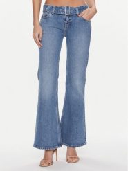 Tommy Jeans Jeansy Sophie DW0DW17562 Niebieski Flare Fit. Niebieskie jeansy Tommy Jeans, bez wzorów, z bawełny. Za 569.99 zł.