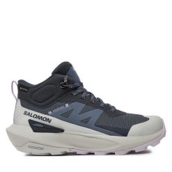 Trekkingi Salomon. Szare buty trekkingowe Salomon, z gore-texu, bez zapięcia. Za 799.99 zł.