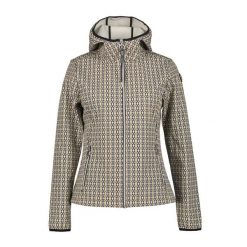 Damska kurtka wodoodporna Luhta Annikkala. Szare kurtki Luhta, bez wzorów, z softshellu, bez kaptura. W wyprzedaży za 472.95 zł.