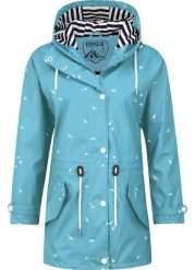 Płaszcz damski Pro-X Elements Marly. Niebieskie płaszcze PRO-X ELEMENTS, bez wzorów, z materiału, z kapturem. Za 488.50 zł.