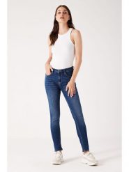 Garcia Dżinsy - Skinny fit - w kolorze granatowym rozmiar: W27. Niebieskie jeansy Garcia, z aplikacjami, klasyczne. Za 173.99 zł.