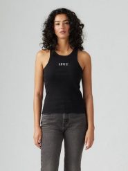 Levi's Top w kolorze czarnym rozmiar: S. Czarne topy sportowe Levi's, s, bez wzorów, z bawełny. Za 65.69 zł.