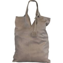 Worek skórzany LOOK MADE WITH LOVE cappucino 5558. Brązowe torebki klasyczne Look made with Love, bez wzorów, ze skóry, bez dodatków. Za 439.99 zł.