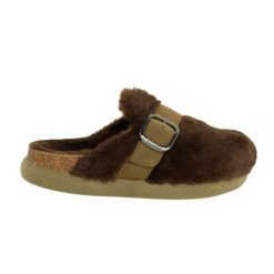 Klapki turystyczne damskie Scholl Ivy Big Buckle. Zielone klapki Scholl, bez wzorów, z materiału, eleganckie, bez obcasa, bez zapięcia. Za 279.49 zł.