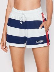 Adidas Szorty sportowe HL6559 Biały Regular Fit. Białe szorty sportowe adidas, bez wzorów, z bawełny. Za 229.99 zł.