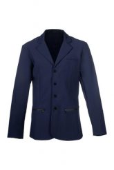 Kurtka konkursowa HKM Mike. Niebieskie kurtki HKM, bez wzorów, z materiału, eleganckie, bez kaptura. Za 498.50 zł.