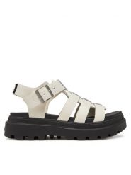 Palladium Sandały Pallacruise Fisherman 94462-180-M Biały. Białe sandały Palladium, bez wzorów, z nubiku, bez obcasa, na płaskiej podeszwie, bez zapięcia. Za 381.65 zł.