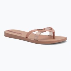 Japonki damskie Ipanema Kirei Chic. Czerwone japonki Ipanema, bez wzorów, z materiału, eleganckie. Za 69.99 zł.