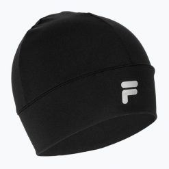 Czapka zimowa FILA Riverton Fleece Beanie. Czarne czapki zimowe Fila, bez wzorów, sportowe. Za 65.99 zł.
