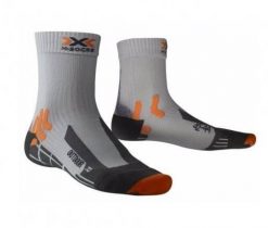 Skarpetki trekkingowe damskie X-Socks® Outdoor sportowe. Szare skarpetki X-Socks, bez wzorów, z elastanu. Za 40.49 zł.