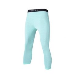 Damskie legginsy termoaktywne 3/4 100% wełna merynosów - Bjork 210. Zielone bielizna termoaktywna damska FJORK MERINO, bez wzorów, z wełny, sportowe. Za 479.00 zł.