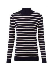 Marie Lund Sweter Kobiety niebieski|biały, S. Białe swetry Marie Lund, s, bez wzorów, z dzianiny, biznesowe, bez ramiączek. Za 99.95 zł.