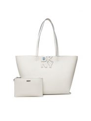 DKNY Torebka R51AAJ38 Szary. Szare shopper bag DKNY, bez wzorów, ze skóry, bez dodatków. Za 489.99 zł.