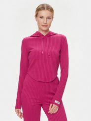 Guess Bluza Anneka V4RQ03 KC2U2 Różowy Regular Fit. Czerwone bluzy Guess, xs, z aplikacjami, z syntetyku, bez kaptura. Za 239.99 zł.