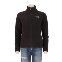 Damska czarna polarowa kurtka TNF. Czarne kurtki The North Face, l, bez wzorów, z polaru, sportowe, bez kaptura. Za 170.36 zł.