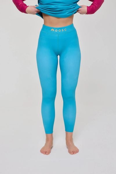 Legginsy termoaktywne - Exodus damskie. Zielone legginsy OOSC, bez wzorów, z materiału, długie. Za 269.99 zł.