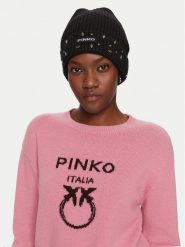 Pinko Czapka Serengeti Cuffia 104326 A27A Czarny. Czarne czapki zimowe Pinko, bez wzorów, z materiału. Za 599.99 zł.