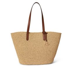 Torebka LAUREN RALPH LAUREN. Brązowe shopper bag Lauren Ralph Lauren, bez wzorów, bez dodatków. Za 1,199.00 zł.