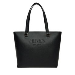 Torebka Liu Jo. Czarne shopper bag Liu Jo, bez wzorów, bez dodatków. Za 479.99 zł.