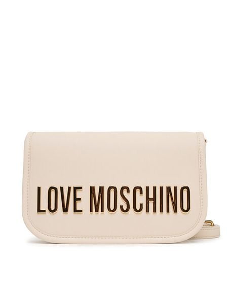 LOVE MOSCHINO Torebka JC4028PP1NKD0110 Beżowy. Brązowe listonoszki Love Moschino, bez wzorów, ze skóry, bez dodatków. Za 619.99 zł.