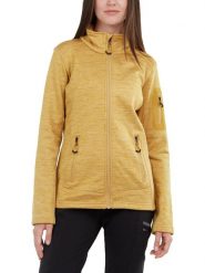Sweter polarowy damski Fundango Antila Fleece. Żółte swetry FUNDANGO, s, bez wzorów, z materiału, sportowe, bez ramiączek. Za 179.00 zł.