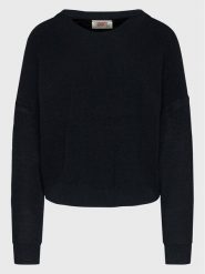 Kontatto Sweter 3M7760 Czarny Relaxed Fit. Czarne swetry Kontatto, m, bez wzorów, z wiskozy, bez ramiączek. Za 399.99 zł.