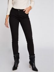 Morgan Jeansy 191-PETRA Czarny Skinny Fit. Czarne jeansy Morgan, bez wzorów, z bawełny. Za 139.99 zł.