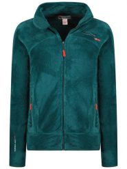 ANAPURNA Kurtka polarowa "Uternel" w kolorze zielonym rozmiar: XL. Zielone kurtki ANAPURNA, xl, z aplikacjami, z polaru, klasyczne, bez kaptura. Za 73.99 zł.