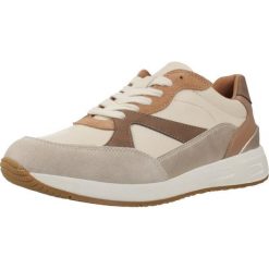 Buty GEOX D BULMYA Beżowy. Brązowe buty trekkingowe Geox, bez wzorów, z tkaniny, bez zapięcia, trekkingowe. Za 400.75 zł.