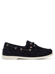Tommy Hilfiger Mokasyny Hilfiger Suede Boat Shoe FW0FW09338 Granatowy. Niebieskie mokasyny Tommy Hilfiger, bez wzorów, ze skóry. Za 489.99 zł.
