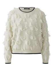 Miss Lagotte Sweter w kolorze białym rozmiar: 42. Białe swetry Miss Lagotte, bez wzorów, z wełny, bez ramiączek. Za 173.99 zł.