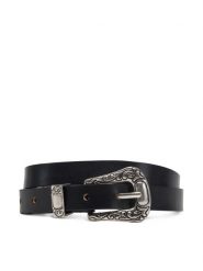 ONLY Pasek Damski Onlty Slim Leather Wester Jeans Belt Acc 15338269 Czarny. Czarne paski ONLY, bez wzorów, z jeansu. Za 79.99 zł.