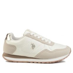 Buty sneakersy damskie sportowe U.S. Polo Assn. Brązowe buty treningowe U.S. Polo Assn., bez wzorów, bez zapięcia. Za 209.00 zł.