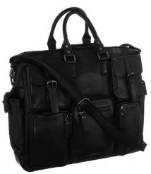 Torba na laptopa czarna retro LAP-31703-NDM-NL BLA. Czarne torby na laptopa No brand, bez wzorów, ze skóry. Za 393.00 zł.
