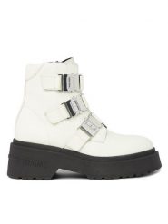 Tommy Jeans Botki Tjw Chunky Boot Hardware EN0EN02443 Écru. Botki Tommy Jeans, bez wzorów, z jeansu, bez obcasa, na płaskiej podeszwie, bez zapięcia. Za 409.99 zł.