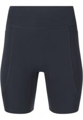 Szorty damskie Athlecia Aliya V2. Czarne szorty sportowe Athlecia, bez wzorów, z materiału, do biegania. Za 183.50 zł.
