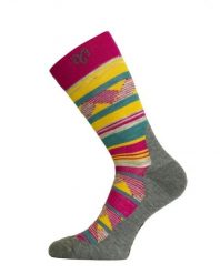 Skarpety Trekkingowe Lasting WLI 80% Merino Wool Różowy (408) M (38-41). Czerwone skarpetki LASTING, bez wzorów, z dzianiny. Za 65.00 zł.