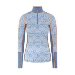 Damski sweter 1/2 zip Kari Traa Anna. Niebieskie swetry Kari Traa, na zimę, bez wzorów, sportowe, bez ramiączek. Za 537.50 zł.