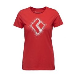 Koszulka damska bawełniana Black Diamond Chalked Up 2.0 Tee z krótkim rękawem. Czerwone t-shirty sportowe Black Diamond, m, bez wzorów, z bawełny, bez ramiączek. Za 165.70 zł.