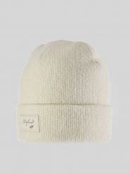 4F Czapka zimowa damska - kremowa Uniwersalny. Białe czapki zimowe 4f, bez wzorów, z dzianiny, biznesowe. Za 49.99 zł.