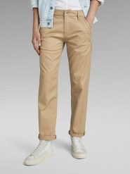 G-Star Spodnie chino w kolorze beżowym rozmiar: W27/L30. Brązowe chinosy G-Star, bez wzorów, retro. Za 172.08 zł.