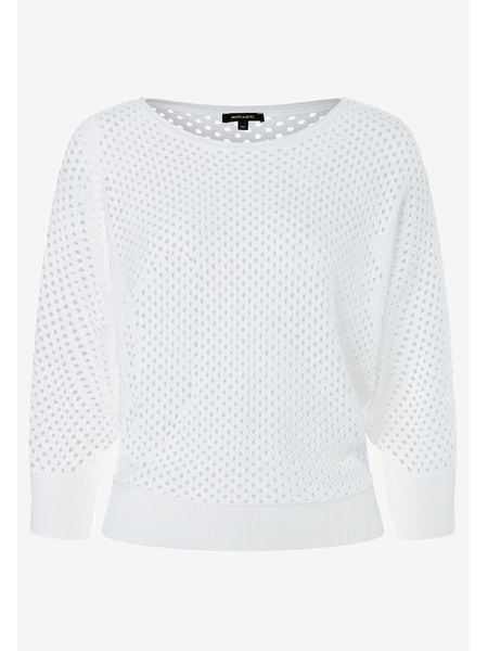 More & More Sweter w kolorze białym rozmiar: 40. Białe swetry More & More, bez wzorów, bez ramiączek. Za 113.63 zł.