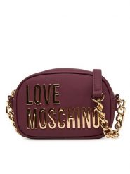 LOVE MOSCHINO Torebka JC4026PP1NKD0552 Bordowy. Czerwone listonoszki Love Moschino, bez wzorów, ze skóry, bez dodatków. Za 619.99 zł.
